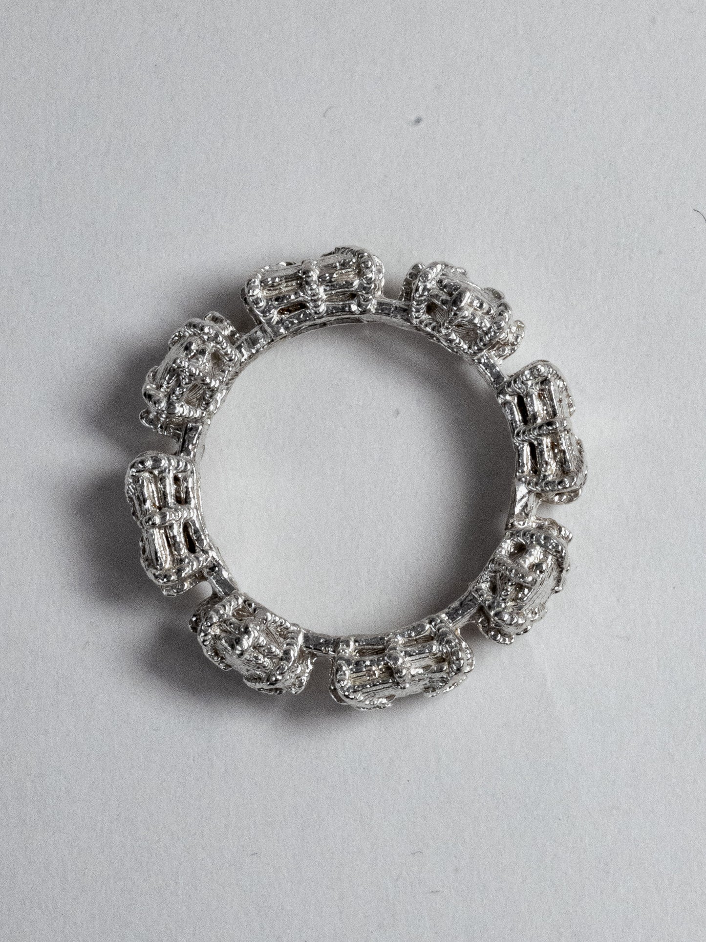 Twin Amy Ring - 925 Silver Dual-Stone