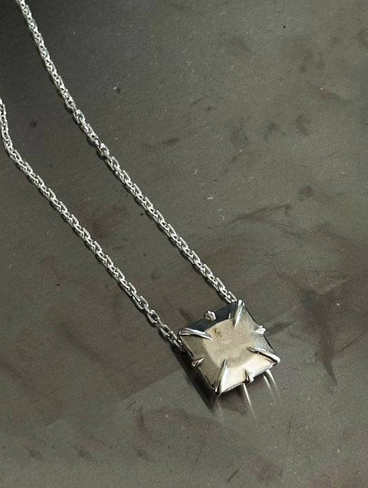 Princess Cut Pendant – 925 Sterling Silver