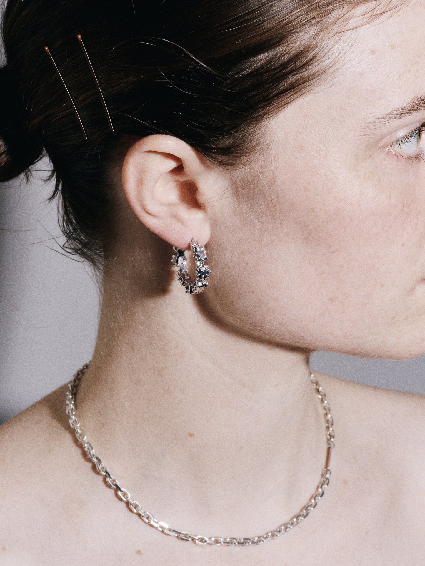 Solid Stone Hoops - Small