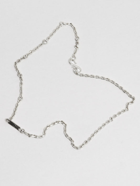 MQT Diamond-Cut Trace Chain – Silver | Adjustable Necklace