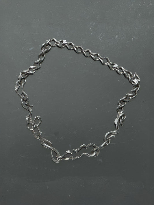 BB Miro Necklace – Textured 925 Silver