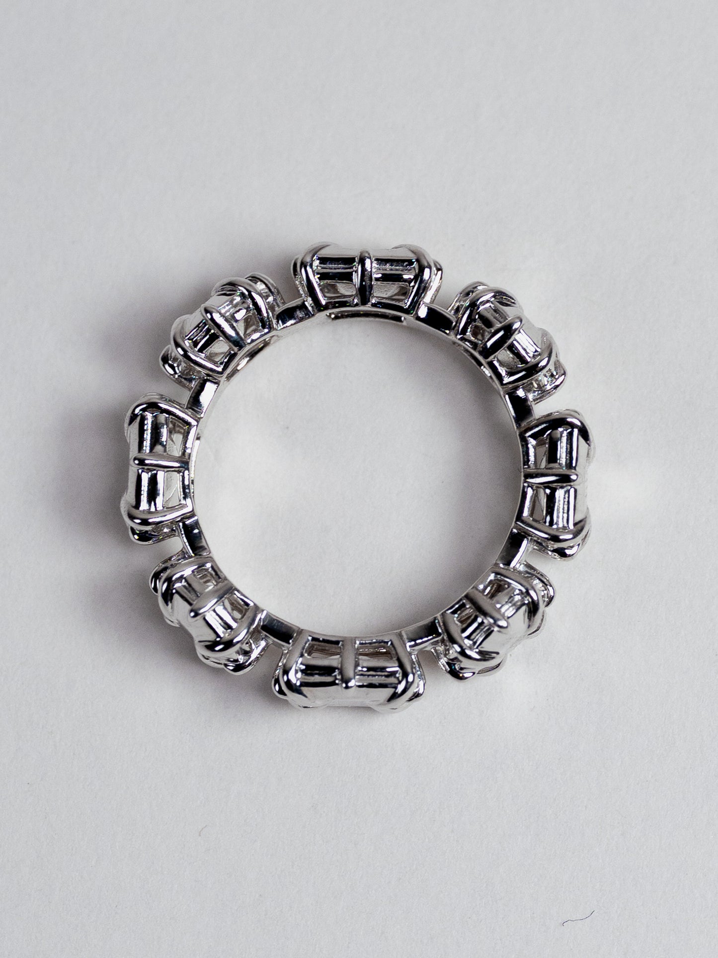 Twin Amy Ring - 925 Silver Dual-Stone